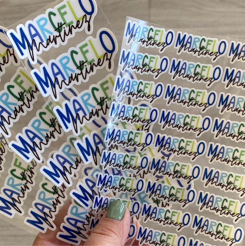 Stickers en DTF UV