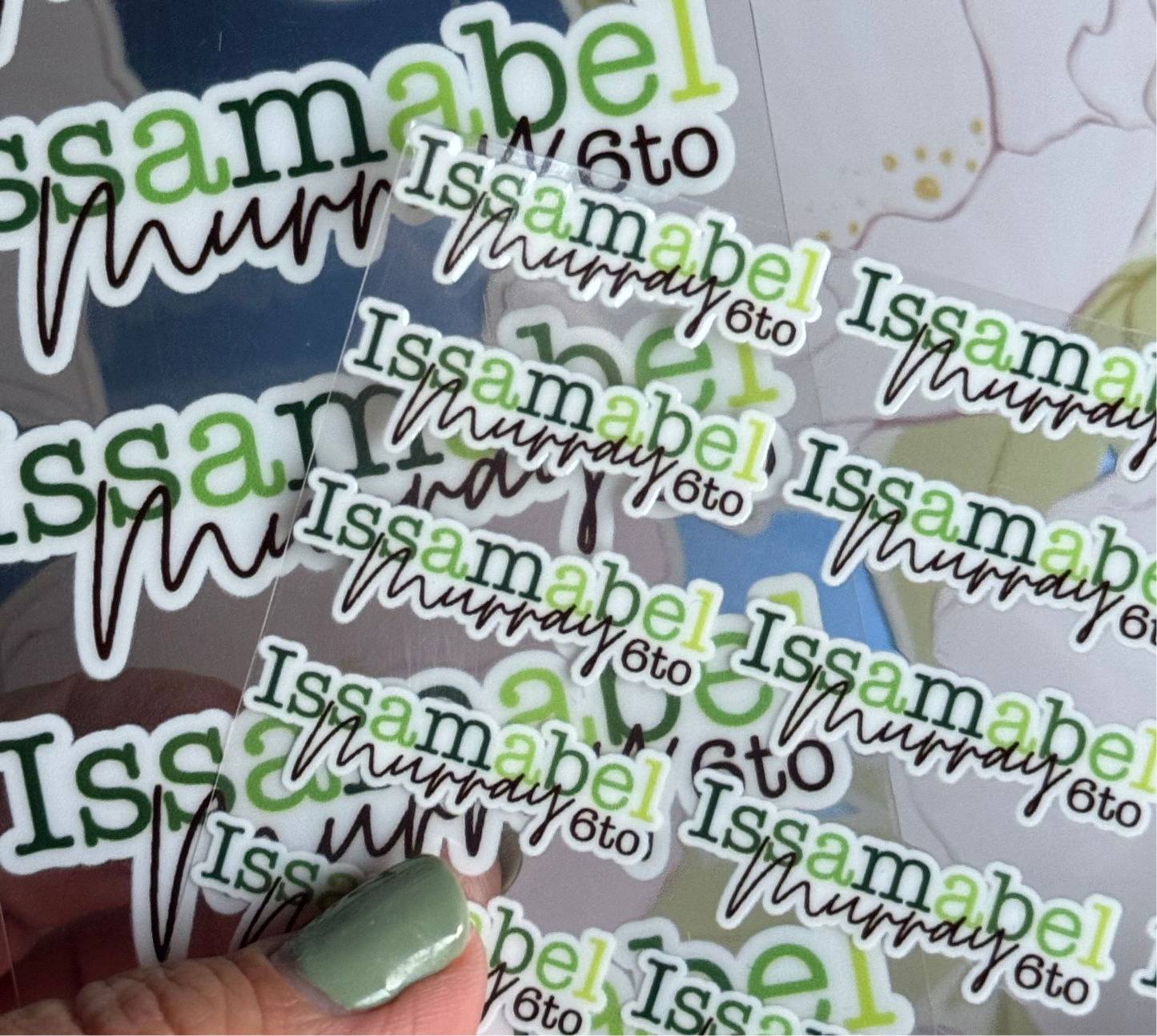 Stickers en DTF UV