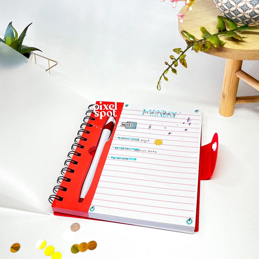 LIBRETA CON PLUMA